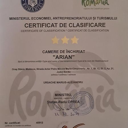 Garsoniera Slanic-Moldova 아파트 외부 사진